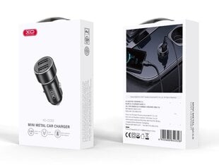 XO car charger CC53 12W 2x USB black цена и информация | Зарядные устройства для телефонов | hansapost.ee