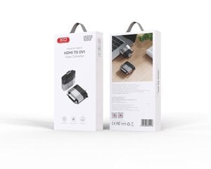 XO adapter GB013 HDMI - DVI gray цена и информация | Адаптеры, USB-разветвители | hansapost.ee