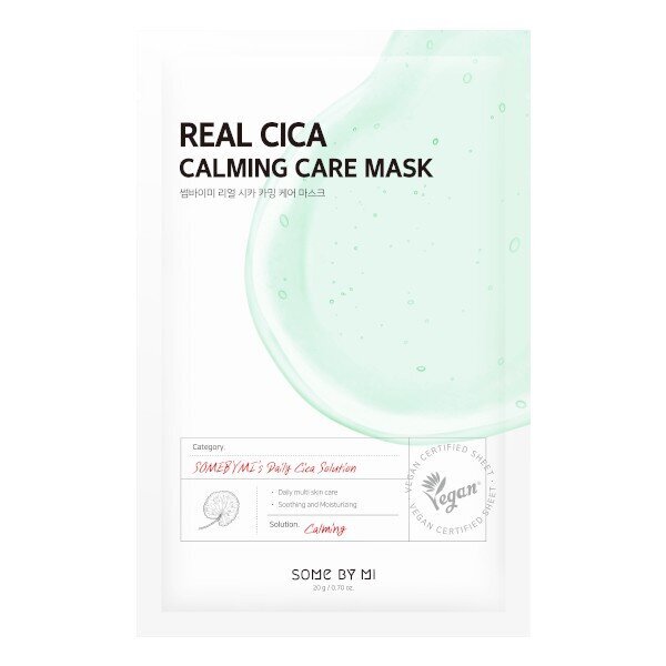 Rahustav lehtmask Some By Mi Real Cica Calming Care Mask hind ja info | Näomaskid ja silmamaskid | hansapost.ee