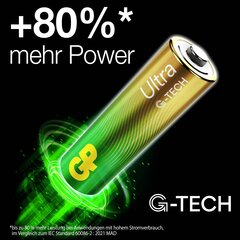 Patareid GP Ultra alkaline AA / LR6, 4 tk price and information | Batteries | hansapost.ee