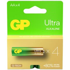 Patareid GP Ultra alkaline AA / LR6, 4 tk price and information | Batteries | hansapost.ee