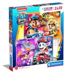 Pusle Clementoni Paw Patrol 2x20 tk hind ja info | Pusled lastele ja täiskasvanutele | hansapost.ee