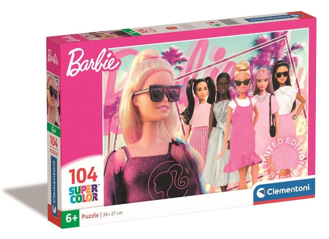 Pusle SuperKolor Barbie Clementoni, 104 d цена и информация | Pusled lastele ja täiskasvanutele | hansapost.ee