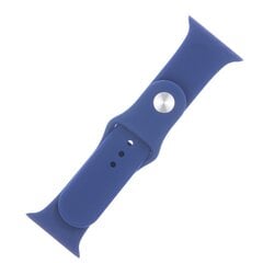 Silicone band S / M for Apple Watch 42 / 44 / 45mm midnight blue hind ja info | Nutikellade aksessuaarid ja tarvikud | hansapost.ee