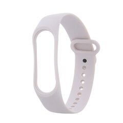 Silicone band for Xiaomi Mi Band 3 / 4 ivory цена и информация | Аксессуары для смарт-часов и браслетов | hansapost.ee