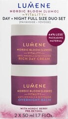 Näokreemide komplekt Lumene Nordic Bloom Lumo Vitality: päevakreem, 50 ml + öökreem, 50 ml hind ja info | Näokreemid | hansapost.ee