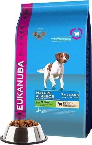 Eukanuba Karma Mature & Senior 7+ lambaga, 2.5 kg hind ja info | Koerte kuivtoit ja krõbinad | hansapost.ee