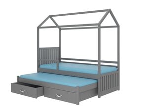 Товар с повреждённой упаковкой. Кровать ADRK Furniture Jonasek с боковой защитой 80x180см, серая цена и информация | Мебель с поврежденной упаковкой | hansapost.ee