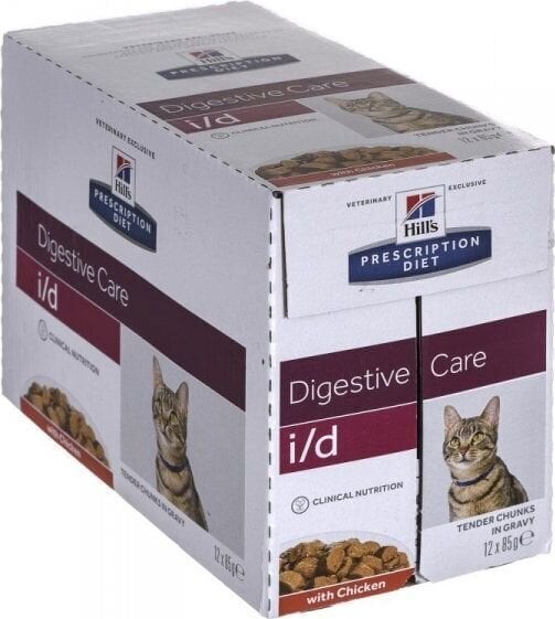 Hills Pescription Diet Feline I/D kanaga, 12x85 g цена и информация | Kassikonservid | hansapost.ee