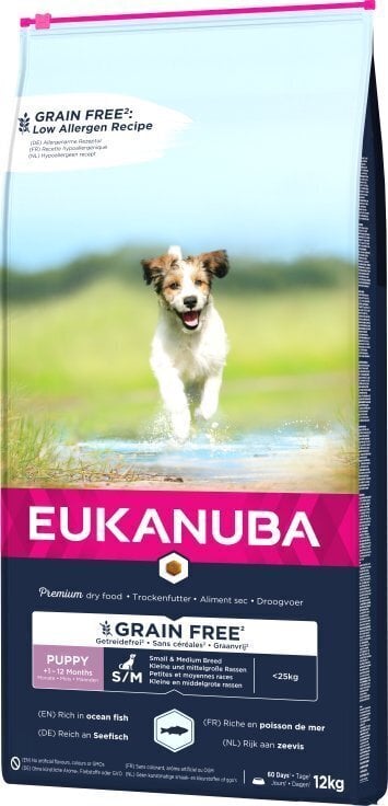 Eukanuba kalaga, 12 kg цена и информация | Koerte kuivtoit ja krõbinad | hansapost.ee