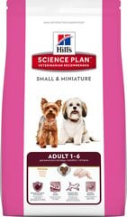 Hill's Science Plan Adult 1-6 väikeste ja miniatuursete tõugude täiskasvanud koertele kanaga, 1,5 kg price and information | Dry dog food and crisps | hansapost.ee