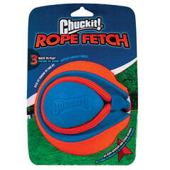 Mänguasi koertele Chuckit! Rope Fetch pall, 13 cm, sinine/oranž price and information | Koerte mänguasjad | hansapost.ee