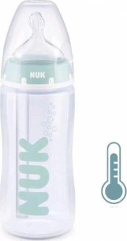 Pudel koos temperatuuriindikaatoriga Nuk Anti-Colic, mündivärvi, 0-6 kuud, 300 ml цена и информация | Lutipudelid ja tarvikud | hansapost.ee