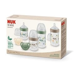 Komplekt Nuk For Nature Perfect Start: pudel, 150 ml, 2 tk. + pudel, 260 ml, 2 tk. + lutt, 0-6 kuud, 2 tk. price and information | Lutipudelid ja tarvikud | hansapost.ee