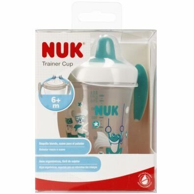 Nuk Trainer Cup, roheline, 6+ kuud, 230 ml цена и информация | Lutipudelid ja tarvikud | hansapost.ee