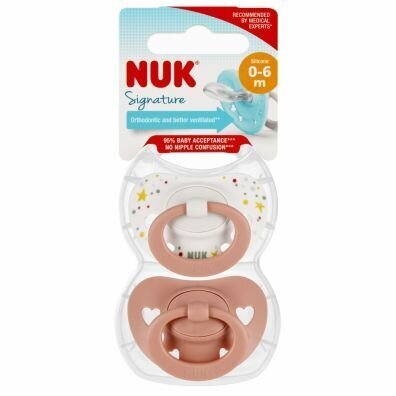 Lutt Nuk Signature 10730617, 0-6 kuud, 2 tk. цена и информация |  Lutid | hansapost.ee