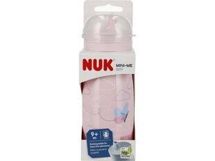 Nuk Mini-Me joogipudel, roosa, 9+ kuud, 300 ml price and information | Lutipudelid ja tarvikud | hansapost.ee