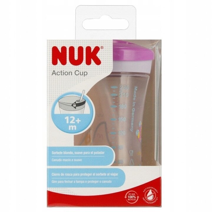 Pudel Nuk Action Cup 10751136, 12+ kuud, 230 ml цена и информация | Lutipudelid ja tarvikud | hansapost.ee