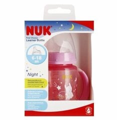 Бутылочка NUK First Choise Night, розовая, 6-18 мес, 150 мл цена и информация | Бутылочки и аксессуары | hansapost.ee