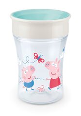 Tass Nuk Peppa Pig Magic Cup, türkiissinine, 8+ kuud, 230 ml price and information | Baby bottles and accessories | hansapost.ee