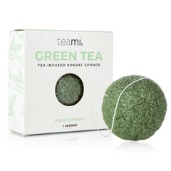 Очищающая губка для лица Konjac Sponge Green Tea цена и информация | Аппараты для ухода за лицом | hansapost.ee