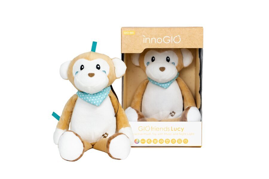 Plush mänguasi InnoGIO sõber Lucy, GIO-881 цена и информация | Beebide mänguasjad | hansapost.ee