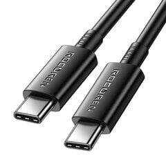 Fast Charging cable Rocoren USB-C to USB-C Simples Series 100W, 2m (black) цена и информация | Borofone 43757-uniw | hansapost.ee