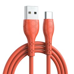 XO cable NB240 USB - USB-C 1,0m 2,4A orange цена и информация | Кабели для телефонов | hansapost.ee