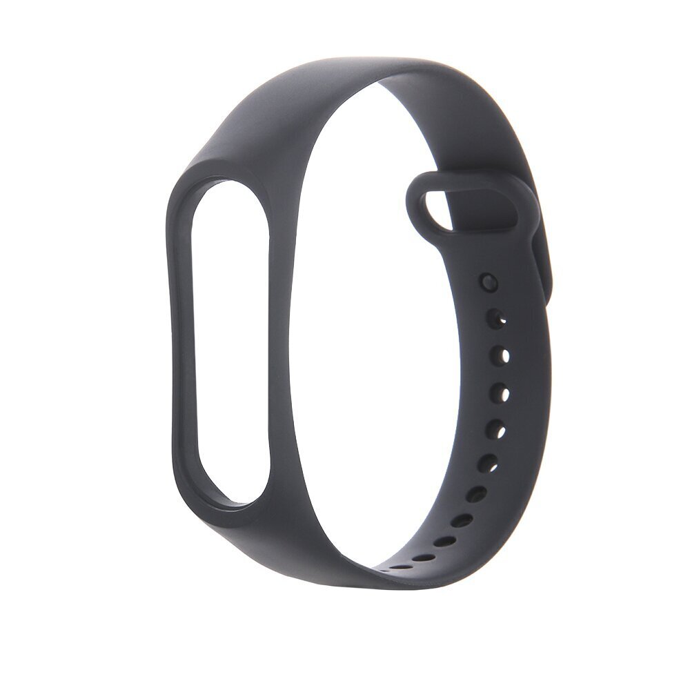 Silicone band for Xiaomi Mi Band 5 / 6 black hind ja info | Nutikellade aksessuaarid ja tarvikud | hansapost.ee