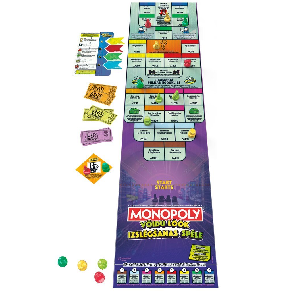 Lauamäng Monopoly Knockout, EE,LV hind ja info | Lauamängud ja mõistatused perele | hansapost.ee