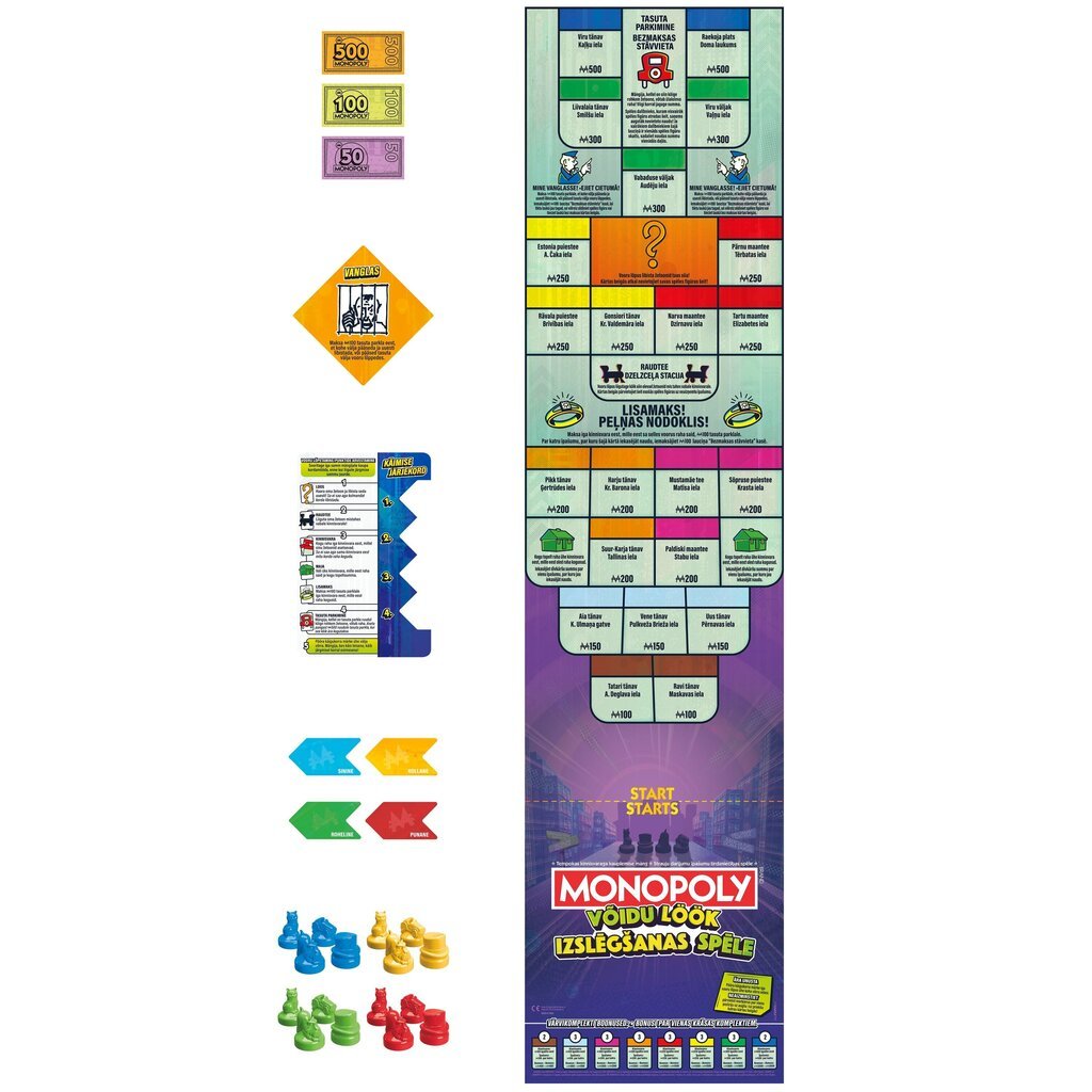 Lauamäng Monopoly Knockout, EE,LV hind ja info | Lauamängud ja mõistatused perele | hansapost.ee