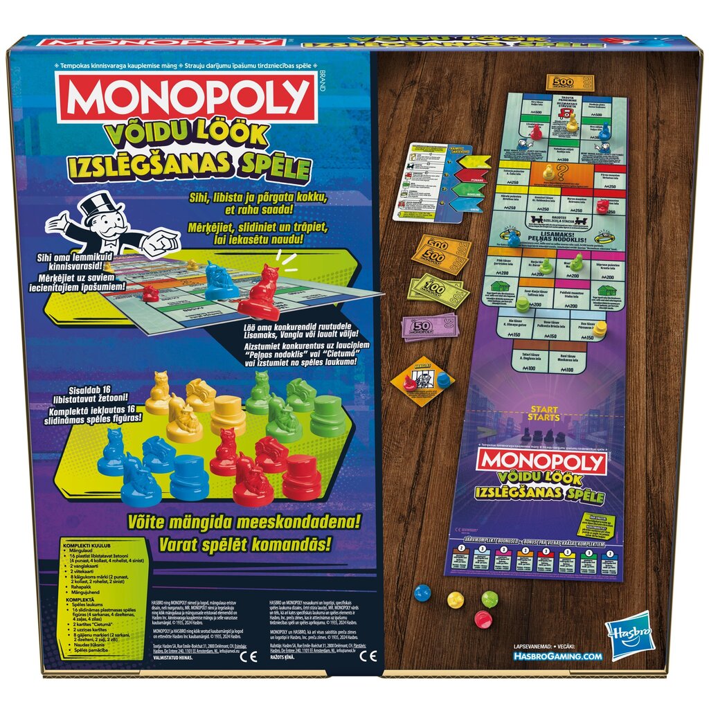 Lauamäng Monopoly Knockout, EE,LV цена и информация | Lauamängud ja mõistatused perele | hansapost.ee