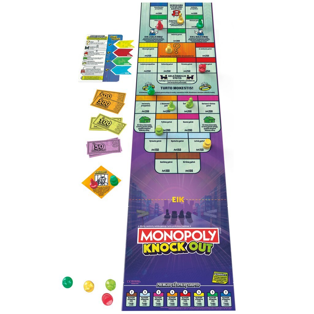 Lauamäng Monopoly Knockout, LT hind ja info | Lauamängud ja mõistatused perele | hansapost.ee