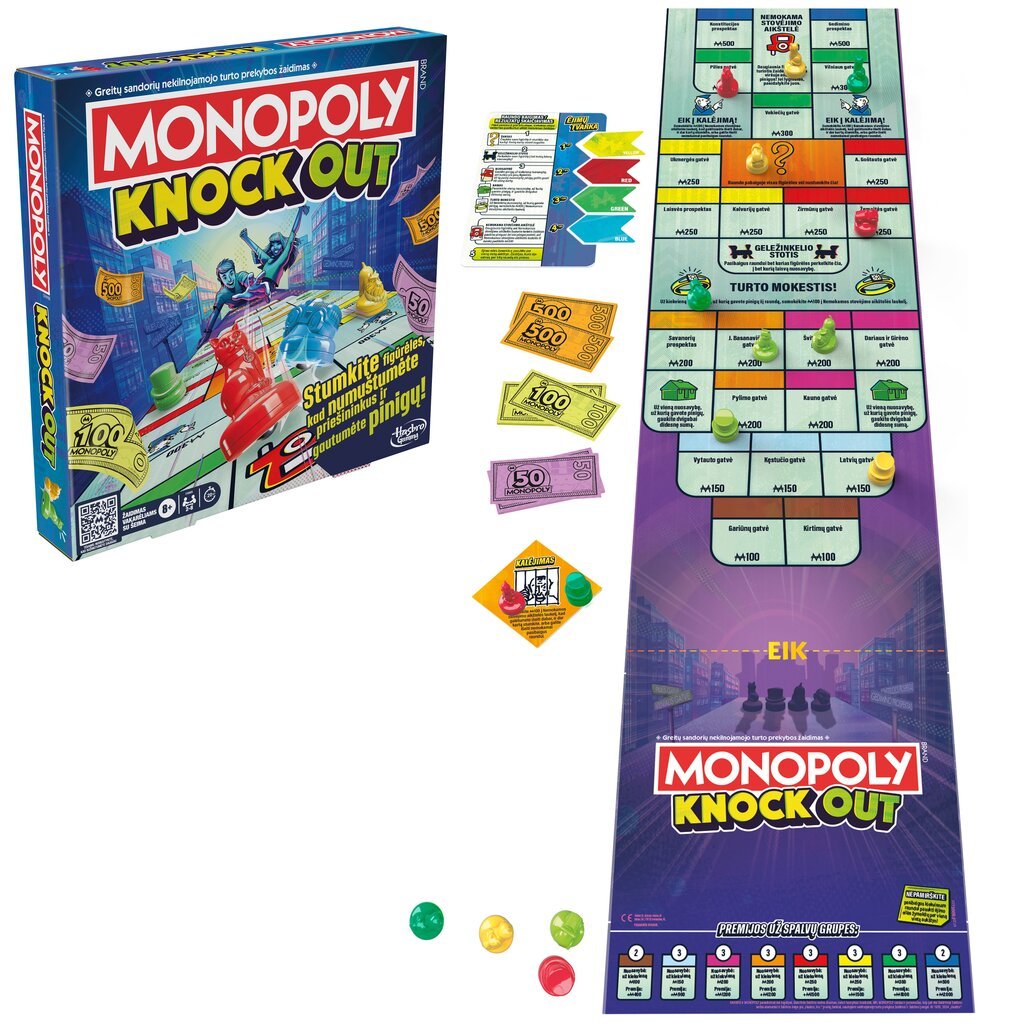 Lauamäng Monopoly Knockout, LT цена и информация | Lauamängud ja mõistatused perele | hansapost.ee