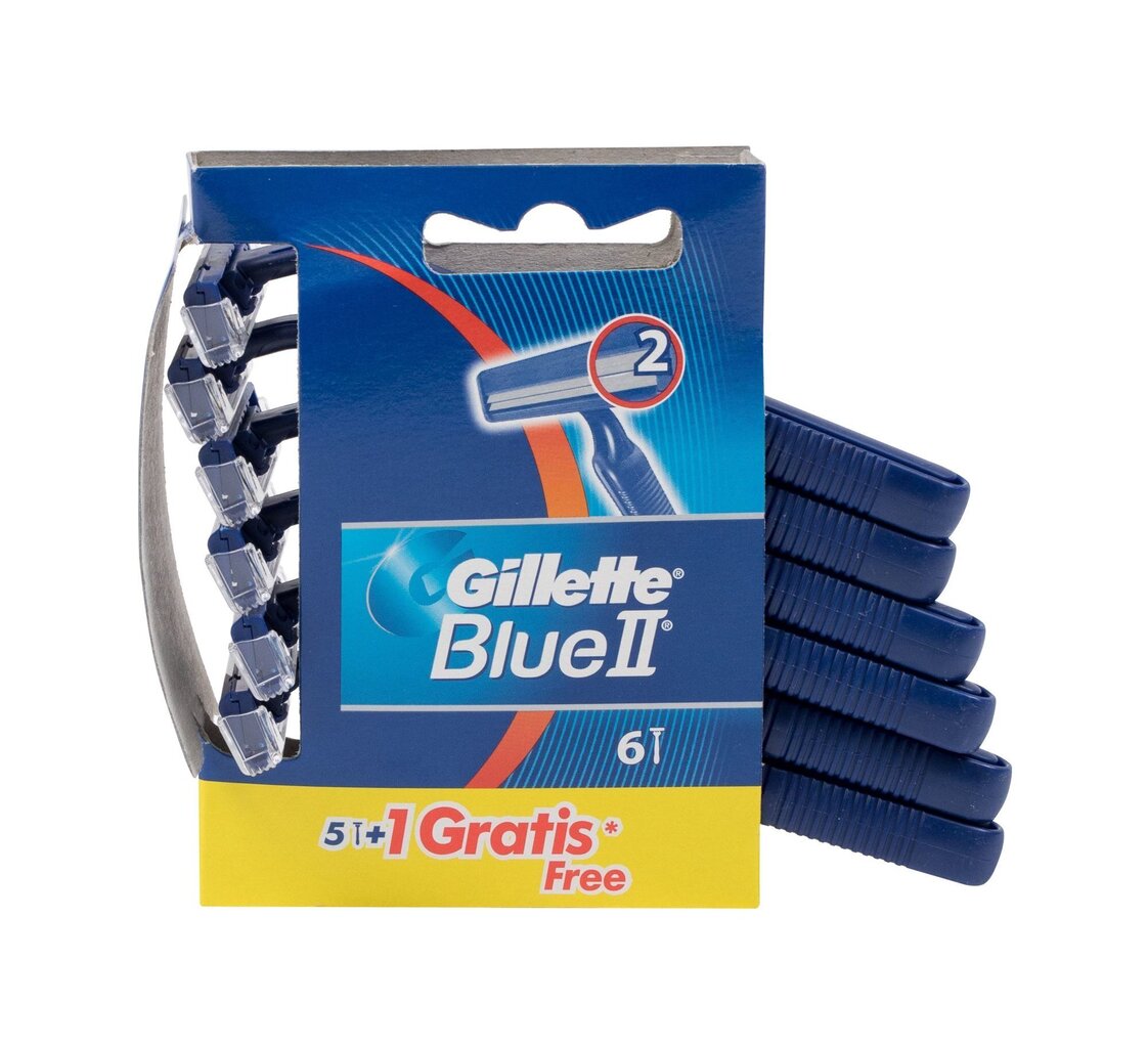 Gillette Blue II raseerija meestele 6 tk цена и информация | Raseerimisvahendid | hansapost.ee