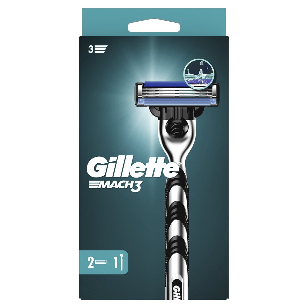 Žilett Gillette Mach3, 2 tk цена и информация | Raseerimisvahendid | hansapost.ee