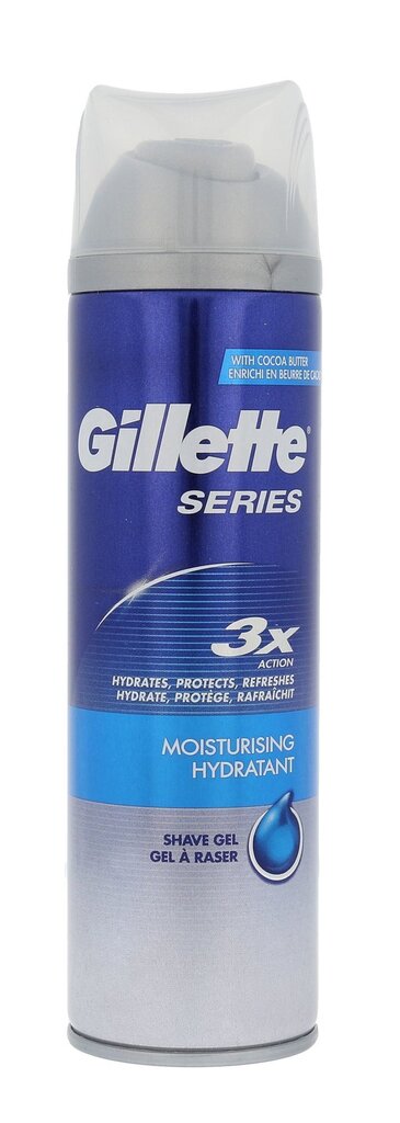 Habemeajamisgeel Gillette Series Moist, 200 ml hind ja info | Raseerimisvahendid | hansapost.ee