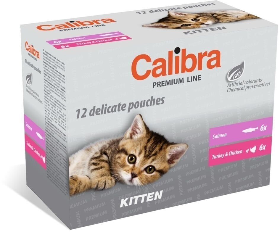 Calibra Cat Premium Line noortele kassidele, 12x100 g цена и информация | Kassikonservid | hansapost.ee