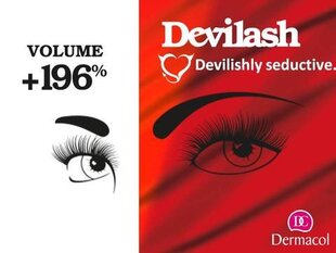 Ripsmetušš Dermacol Devilash +196% Volume 12 ml hind ja info | Lauvärvid, ripsmetušid ja silmapliiatsid | hansapost.ee