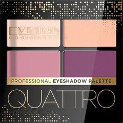 Eveline Quattro Professional Eyeshadow Palette Палитра теней для век 3 3,2 г цена и информация | Тушь, средства для роста ресниц, тени для век, карандаши для глаз | hansapost.ee