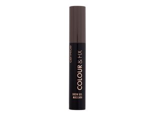 Kulmude ripsmetušš Catrice Colour & Fix Brow Gel Mascara 030 Dark Brown, 5 ml hind ja info | Lauvärvid, ripsmetušid ja silmapliiatsid | hansapost.ee