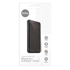 Закаленное стекло Setty 2,5 D для iPhone 13 / 13 Pro 6,1 / 14 6,1 цена и информация | Защитные пленки для телефонов | hansapost.ee