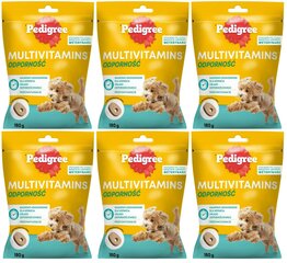 Pedigree Multivitamins for Immunity lisatoit täiskasvanud koertele, kana maitsega, 6x180g hind ja info | Vitamiinid ja parasiiditõrje | hansapost.ee