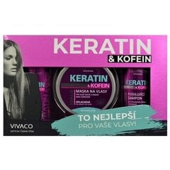 Vivapharm Dárková kazeta keratin a kofein цена и информация | Бальзамы | hansapost.ee