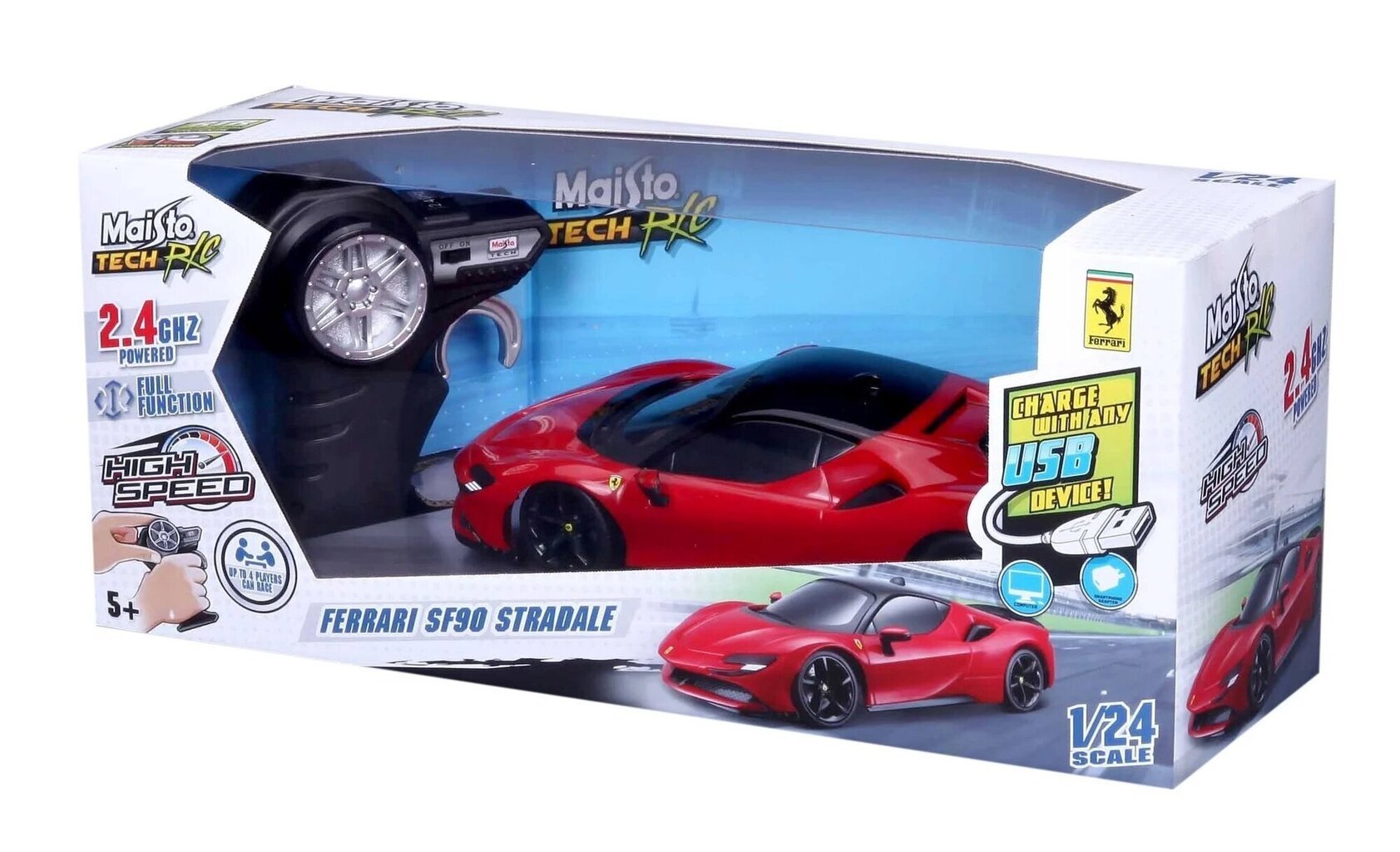 Raadio teel juhitav auto Maisto Tech Ferrari SF90 hind ja info | Mänguasjad poistele | hansapost.ee