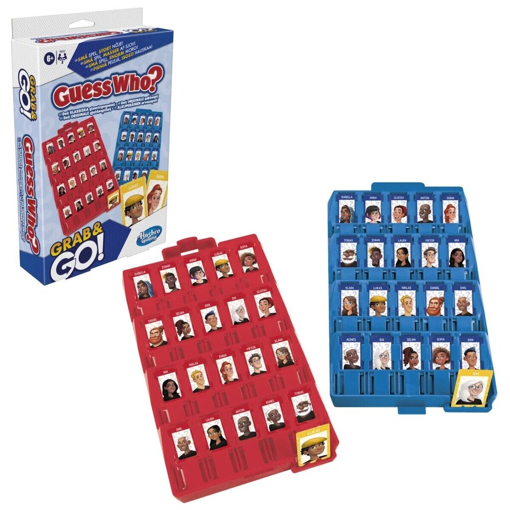 Reisimäng Hasbro Gaming Guess Who, FI,SE,NO,DA цена и информация | Lauamängud ja mõistatused perele | hansapost.ee