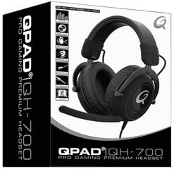 Mängukõrvaklapid QPAD QH700 (must) price and information | Headphones | hansapost.ee