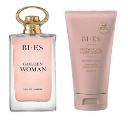 Komplekt Bi-Es Golden Woman naistele: tualettvesi EDT, 90 ml + dušigeel, 150 ml price and information | Parfüümid naistele | hansapost.ee