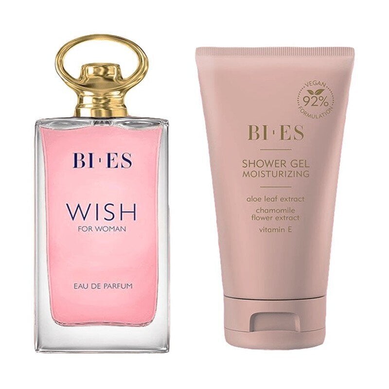 Komplekt naistele Bi-Es Wish: tualettvesi EDT, 90 ml + dušigeel, 150 ml hind ja info | Parfüümid naistele | hansapost.ee