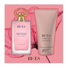 Komplekt naistele Bi-Es Wish: tualettvesi EDT, 90 ml + dušigeel, 150 ml hind ja info | Parfüümid naistele | hansapost.ee